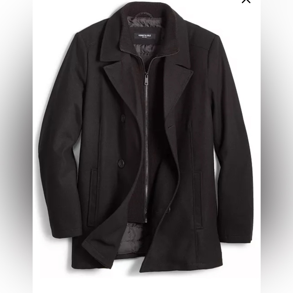 Kenneth Cole Black Peacoat